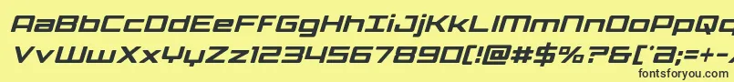 Phoenicialowercasecondital Font – Black Fonts on Yellow Background