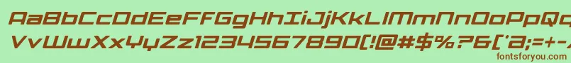 Phoenicialowercasecondital Font – Brown Fonts on Green Background