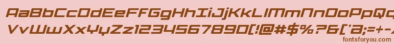 Phoenicialowercasecondital Font – Brown Fonts on Pink Background