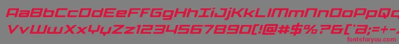 Phoenicialowercasecondital-fontti – punaiset fontit harmaalla taustalla