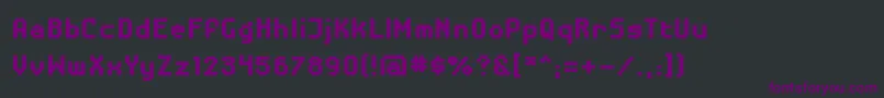 フォントDisposabledroidBbBold – 黒い背景に紫のフォント