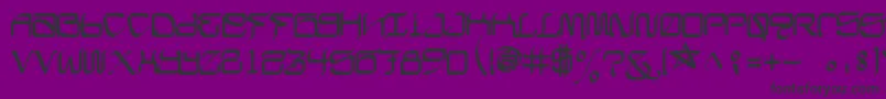 CalifaschiselFree Font – Black Fonts on Purple Background