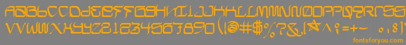 More about CalifaschiselFree Font CalifaschiselFree Font – Orange Fonts on Gray Background