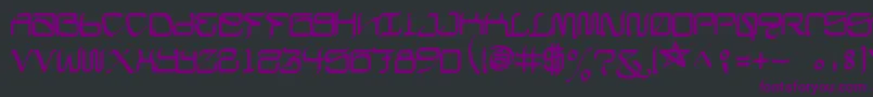 CalifaschiselFree Font – Purple Fonts on Black Background