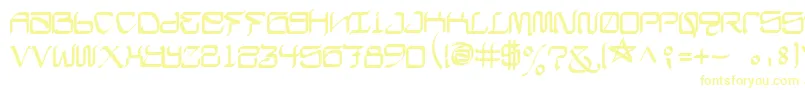 Шрифт CalifaschiselFree – жёлтые шрифты