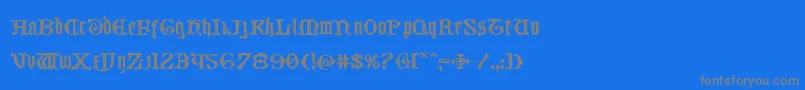 Westdelphiaexpand Font – Gray Fonts on Blue Background