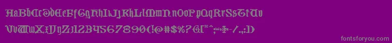 Westdelphiaexpand Font – Gray Fonts on Purple Background