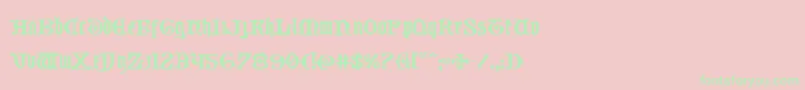 Westdelphiaexpand Font – Green Fonts on Pink Background