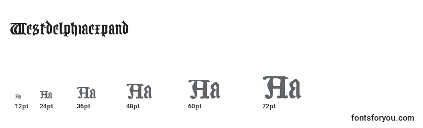Westdelphiaexpand Font Sizes