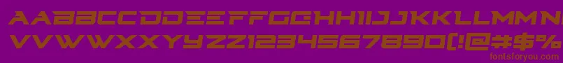 Cyberdynesemital Font – Brown Fonts on Purple Background