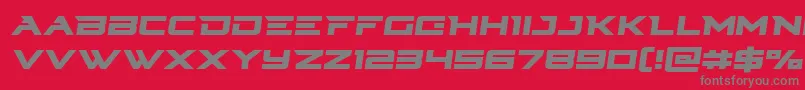 Cyberdynesemital Font – Gray Fonts on Red Background