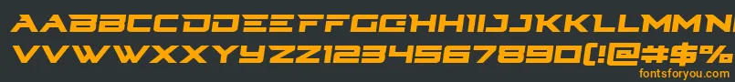 Cyberdynesemital Font – Orange Fonts on Black Background