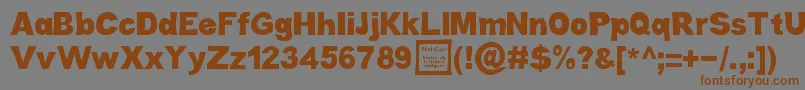 CaboldComicDemo Font – Brown Fonts on Gray Background