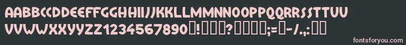 TreasureIsland Font – Pink Fonts on Black Background