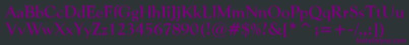 PfventureSolid Font – Purple Fonts on Black Background