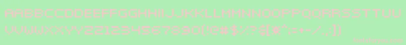 Elektr025 Font – Pink Fonts on Green Background