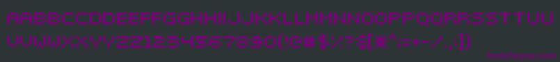 Elektr025 Font – Purple Fonts on Black Background