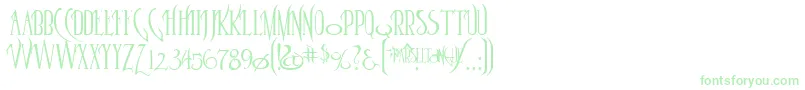 Parseltongue Font – Green Fonts on White Background