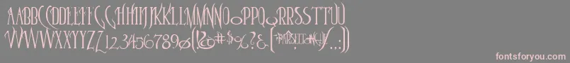 Parseltongue Font – Pink Fonts on Gray Background