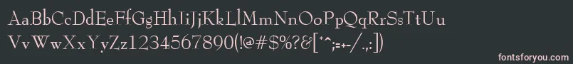 Шрифт ReedRegular – розовые шрифты на чёрном фоне