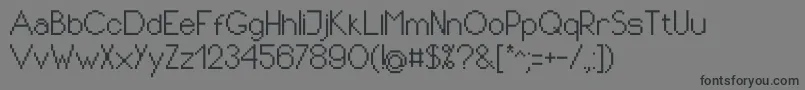 PixIdeal Font – Black Fonts on Gray Background