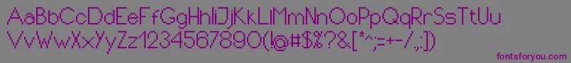 PixIdeal Font – Purple Fonts on Gray Background
