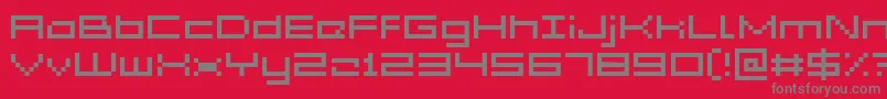 Шрифт Acme5Wide – серые шрифты на красном фоне