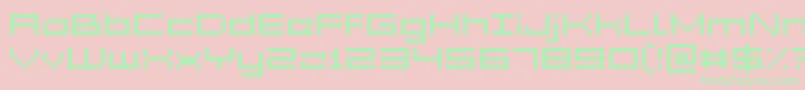Acme5Wide Font – Green Fonts on Pink Background