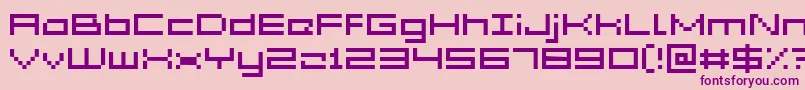 Шрифт Acme5Wide – фиолетовые шрифты на розовом фоне