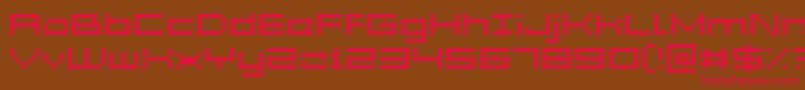 Шрифт Acme5Wide – красные шрифты на коричневом фоне