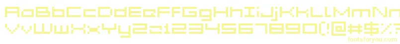 フォントAcme5Wide – 黄色のフォント
