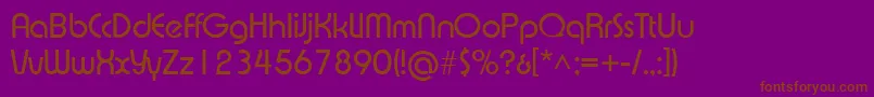 XpressiveRegular Font – Brown Fonts on Purple Background