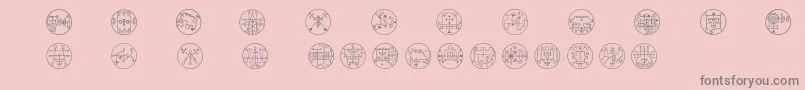 Whitemagick Font – Gray Fonts on Pink Background