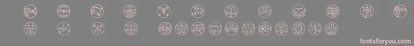 Whitemagick Font – Pink Fonts on Gray Background