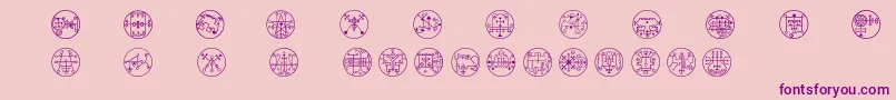 Whitemagick Font – Purple Fonts on Pink Background