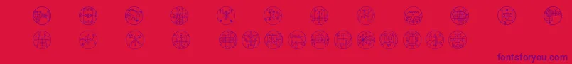 Whitemagick Font – Purple Fonts on Red Background