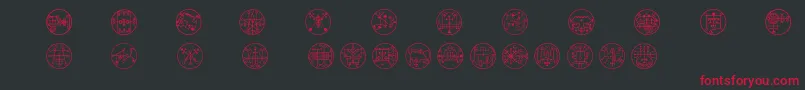 Whitemagick Font – Red Fonts on Black Background