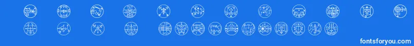 Whitemagick Font – White Fonts on Blue Background