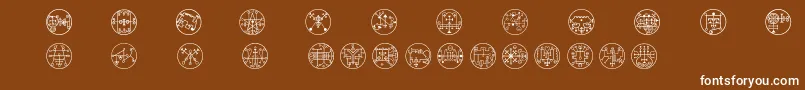 Whitemagick Font – White Fonts on Brown Background