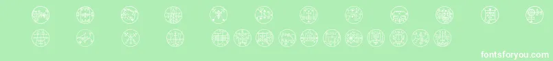 Whitemagick Font – White Fonts on Green Background