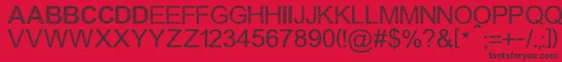 Walkingcrowd Font – Black Fonts on Red Background