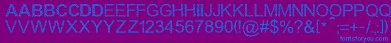 Walkingcrowd Font – Blue Fonts on Purple Background