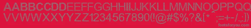 Walkingcrowd Font – Gray Fonts on Red Background