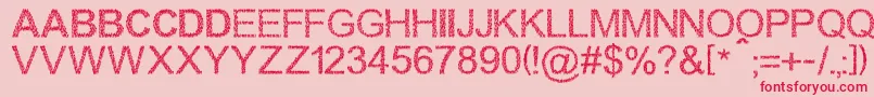 Walkingcrowd Font – Red Fonts on Pink Background