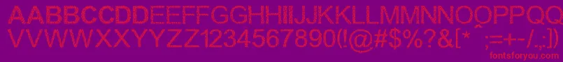 Walkingcrowd Font – Red Fonts on Purple Background