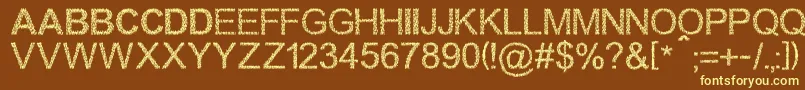 fuente Walkingcrowd – Fuentes Amarillas Sobre Fondo Marrón