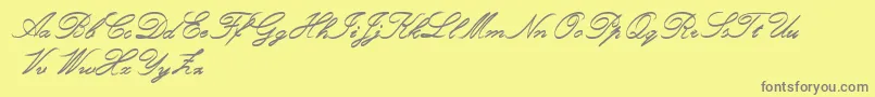 Шрифт RoughBrushScript – серые шрифты на жёлтом фоне