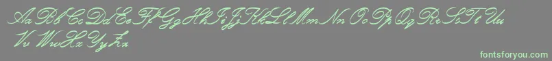 RoughBrushScript-Schriftart – Grüne Schriften auf grauem Hintergrund