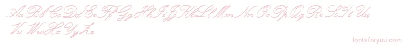 Weitere Informationen zur RoughBrushScript-Schriftart RoughBrushScript-Schriftart – Rosa Schriften auf weißem Hintergrund
