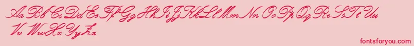 fuente RoughBrushScript – Fuentes Rojas Sobre Fondo Rosa